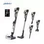 JIMMY PW11 Pro Max-B Akku-Staubsauger und Bodenwischer, 460 W, 21,6 V, 40-80 min Laufzeit, Schwarz/Silber