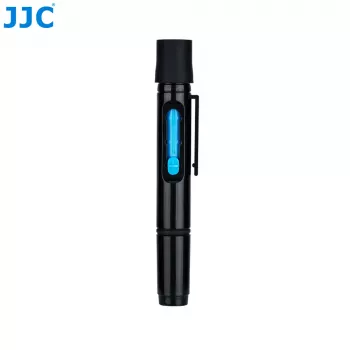 JJC Objektiv-Reinigungsstift mit Kohlenstoffspitze und einziehbarer Bürste für Kameraoptiken