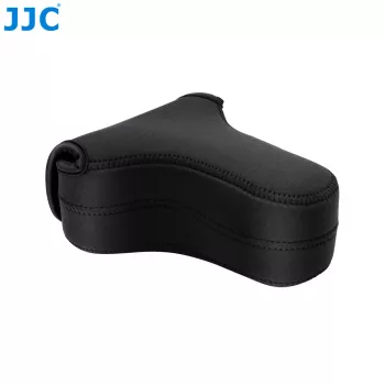 JJC OC-S3BK Neopren-Kameratasche für DSLR/Spiegellose mit langem Objektiv, Schwarz