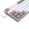 Redragon K617 Fizz RGB White/Grey 60% Mechanische Gaming-Tastatur mit Hot-Swappable Red Switches