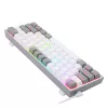 Redragon K617 Fizz RGB White/Grey 60% Mechanische Gaming-Tastatur mit Hot-Swappable Red Switches