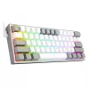 Redragon K617 Fizz RGB White/Grey 60% Mechanische Gaming-Tastatur mit Hot-Swappable Red Switches