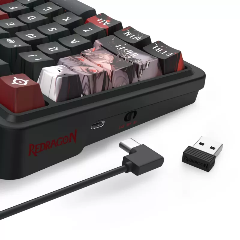 Redragon ARTEMIS PRO K719AK-RGB-PRO 75% Tri-Mode Mechanische Gaming-Tastatur