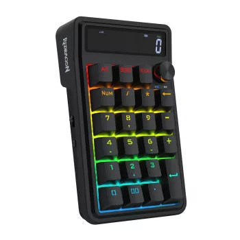 Redragon Cove K733-RGB-WL 60% Tri-Mode Mechanische Tastatur, Hot-Swappable, RGB, Schwarz