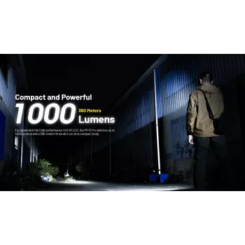 Nitecore MT1C PRO Taschenlampe 600 Lumen CREE XP-L HD V6 Schwarz