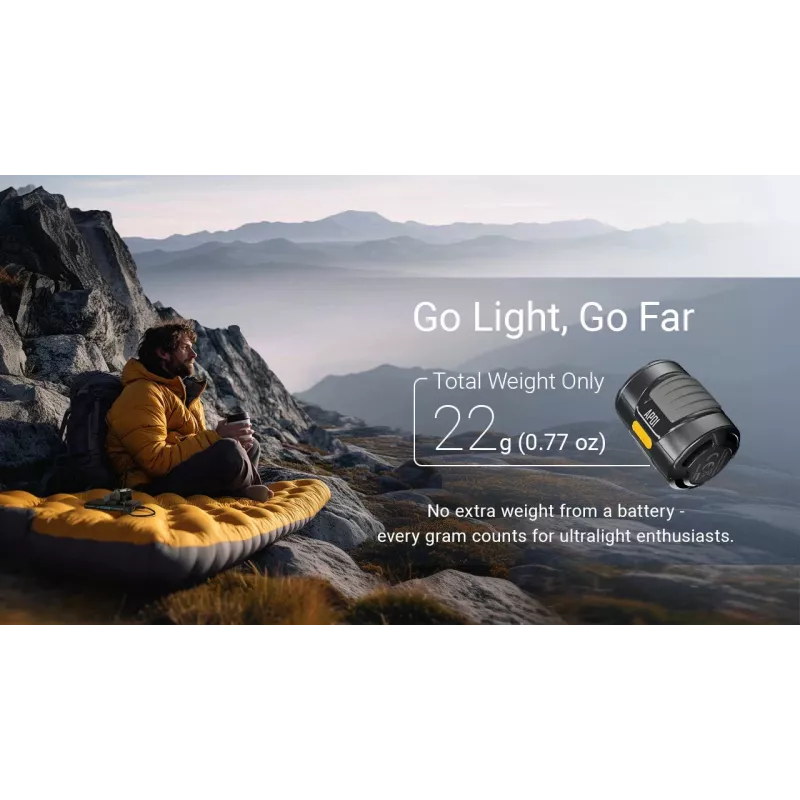 Nitecore AP01 Elektrische Luftpumpe 120 PSI 3000 mAh USB-C