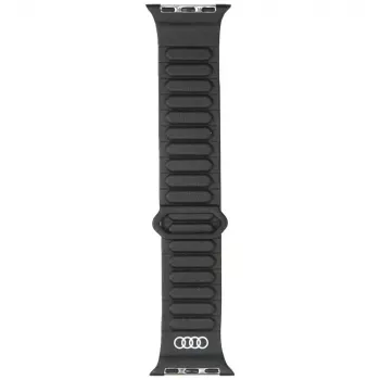 AUDI Logo Synthetikleder Magnetring für Apple Watch 40/41/42mm Schwarz