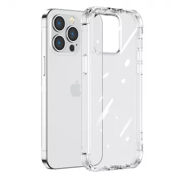 Joyroom Defender Series Rugged Case für Apple iPhone 14 Plus, Transparent, mit Kickstand und Lanyard-Haken (JR-14H3)