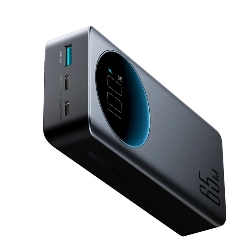 Joyroom JR-PBF05 Pro Power Bank 30000mAh 65W mit Digitalanzeige 2x USB-C 1x USB-A - Schwarz