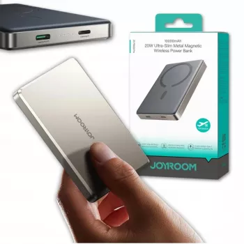 Powerbank Joyroom JR-PBM08 Pro 22.5W 10000mAh mit kabellosem Laden 2x USB-C - Titan
