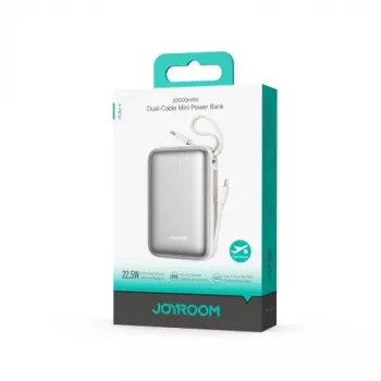 Powerbank Joyroom JR-PBF29 20000mAh 22,5W mit Dual-Kabel - Weiß