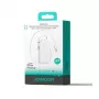 Powerbank Joyroom JR-PR2 35W 10000mAh mit ausziehbarem USB-C-Kabel und integriertem Lightning-Kabel - Weiß