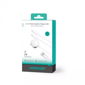 Joyroom S-IW007 3-in-1 Magnetic Charging Cable USB-A to Lightning/USB-C/Micro USB 1.2m White