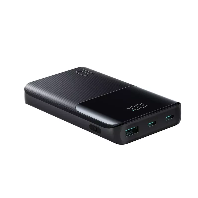 Joyroom JR-QP191 Star Series Mini 10000 mAh 22.5W Powerbank mit Digitalanzeige Schwarz