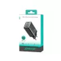 Joyroom JR-TG10 65W GaN-Netzladegerät 2x USB-C + USB-A mit 100W USB-C auf USB-C Kabel 1,2m Schwarz