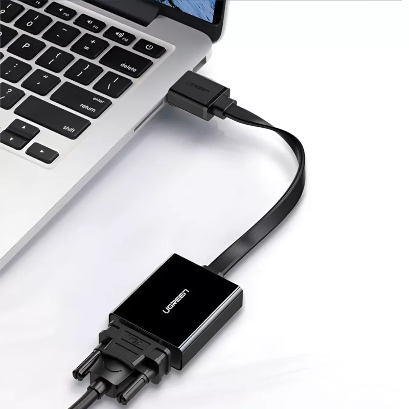 UGREEN HDMI zu VGA Adapter MM103, 25cm, Schwarz