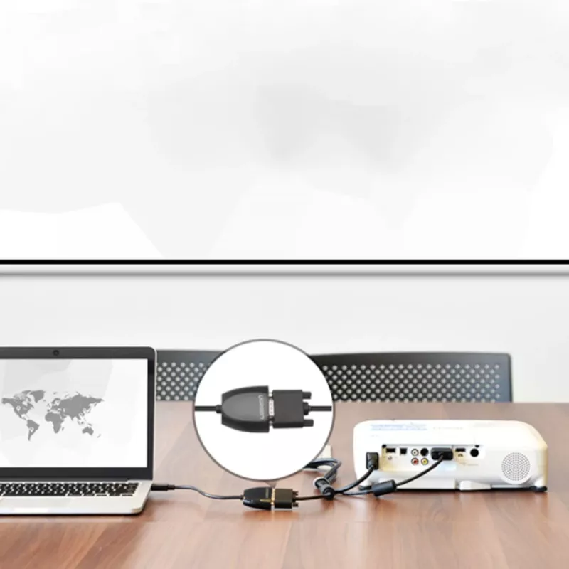 UGREEN HDMI zu VGA Konverter MM105, kein Audio, Schwarz
