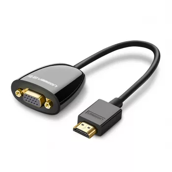 UGREEN HDMI zu VGA Konverter MM105, kein Audio, Schwarz