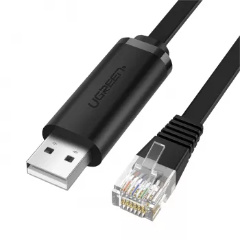 UGREEN CM204 USB to RJ45 Console Cable 1,5m Schwarz