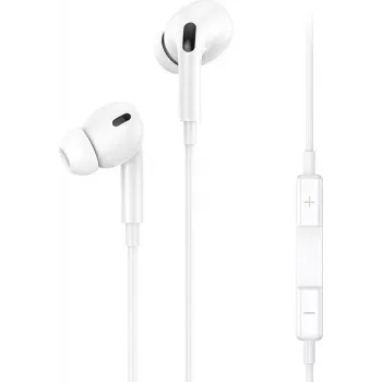 USAMS EP-41 Kabelgebundene In-Ear Stereo Kopfhörer mit Mikrofon, 3,5 mm Klinke, Weiß