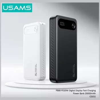 Powerbank USAMS PB80 PD20W 20000mAh Weiß
