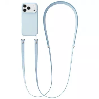USAMS ZB360 Phone Lanyard 1.08-2.08m Hellblau