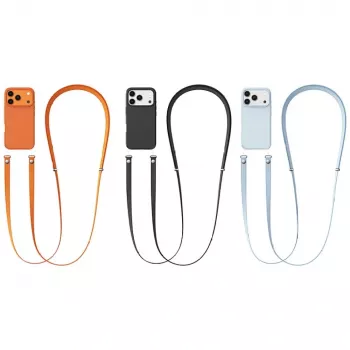 USAMS ZB360 Phone Lanyard 1.08-2.08m Hellblau