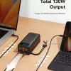 VEGER Powerbank Tank Boost PD QC3.0 5A 130W 56000 mAh Black W5001C