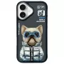 Nimmy Cool&Cute 2.0 Dog Protective Case für Apple iPhone 16 6,1 Zoll Schwarz