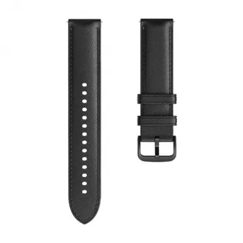 Amazfit Classic Lederarmband, 20 mm Breite, 164-228 mm Länge - Schwarz