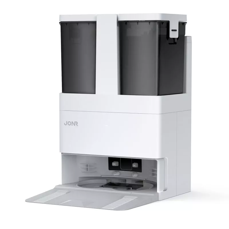 JONR T5 Lite Saugroboter mit LiDAR-Navigation, 3000Pa Saugkraft, 2600mAh Akku, 600ml Staubbehälter, 250ml Wassertank, Wischfunktion, App- und Sprachsteuerung, Weiß