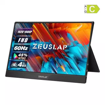 ZEUSLAP Z15ST Tragbarer Monitor mit 15,6 inch Touchscreen Full HD IPS