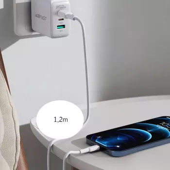 ACEFAST MFI USB-C auf Lightning Kabel 1,2m, 30W, 3A, Schwarz (C2-01)