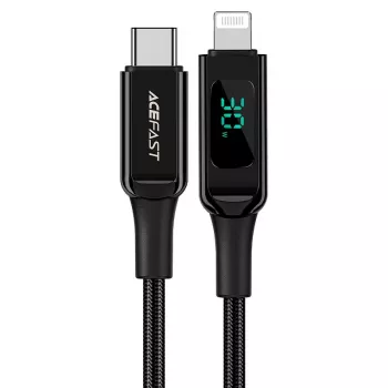 ACEFAST MFI USB-C auf Lightning Kabel 1,2m 30W 3A Schwarz (C6-01 Schwarz)