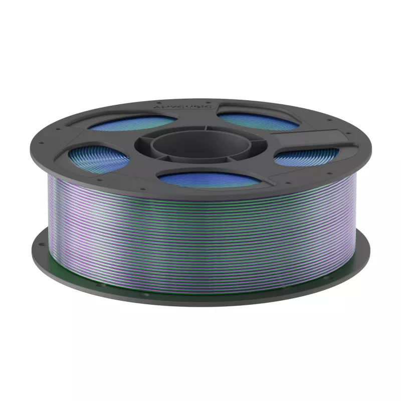 Anycubic PLA Silk Tri-Color Filament 1,75 mm Blau, Grün, Lila AHSC14-103