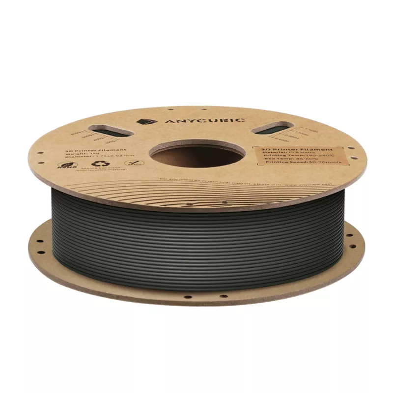 Anycubic Matte PLA Filament 1,75mm Schwarz 1kg AHYGBK-101