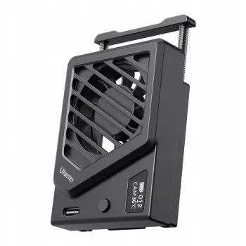Ulanzi CA25 Kühlventilator für Sony Canon Fuji Fujifilm spiegellose Kameras, Schwarz