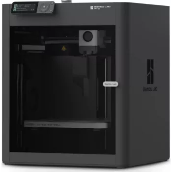 Bambu Lab P1S 3D-Drucker - Vollständig geschlossener CoreXY-FDM-Drucker mit 256x256x256 mm Bauraum, 500 mm/s Maximalgeschwindigkeit, automatischer Bettnivellierung, WLAN-Konnektivität, Schwarz