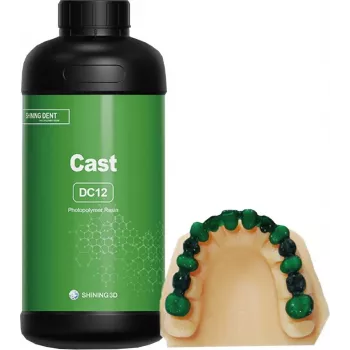SHINING 3D Cast Wax Resin DC12 1kg - Lila, für Feinguss von Schmuck
