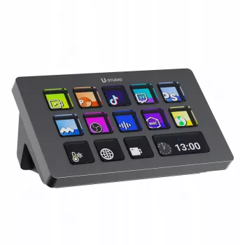 Ulanzi Stream Deck D200 Konsola - 15 programmierbare Tasten, 3 Drehregler, RGB-Hintergrundbeleuchtung, USB-C, mechanische Hot-Swappable Switches