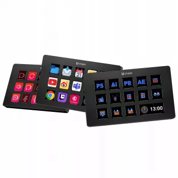 Ulanzi Stream Deck D200 Konsola - 15 programmierbare Tasten, 3 Drehregler, RGB-Hintergrundbeleuchtung, USB-C, mechanische Hot-Swappable Switches