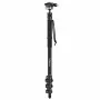 ULANZI TT35 Professioneller Carbonfaser-Einbeinstativ 130 cm mit Flüssigkopf für DSLR-Kamera