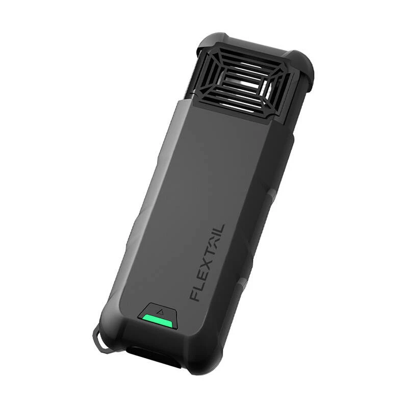 FLEXTAIL Max Repel S-G Tragbarer 2-in-1 Mückenschutz & Handwärmer (Grau)