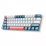 Machenike K500-B61 Kabelgebundene Mechanische Gaming-Tastatur, 61 Tasten, Red Switch, Weiß-Blau