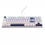 Machenike K500B-B87 Kabelgebundene Mechanische Gaming-Tastatur, 87 Tasten TKL, Red Switch, RGB-Hintergrundbeleuchtung, Weiß