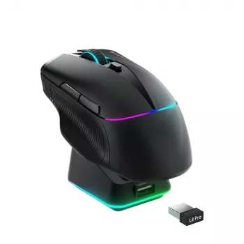 Machenike L8 Pro Kabellose Gaming-Maus mit Ladestation - Schwarz