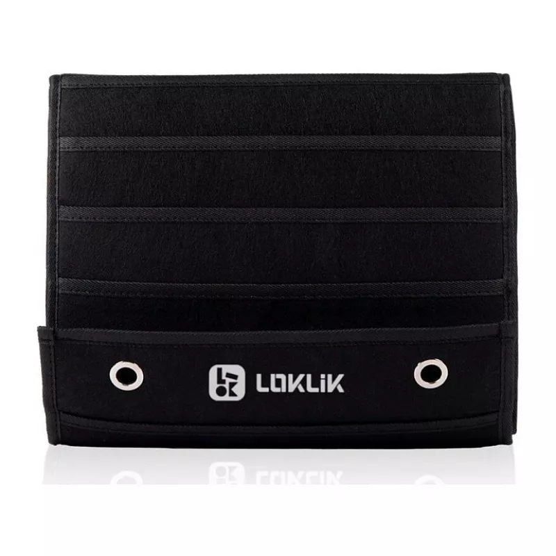 LOKLIK Vinyl Roll Holder - Wandmontierte Aufbewahrung für 24 Rollen, Schwarz