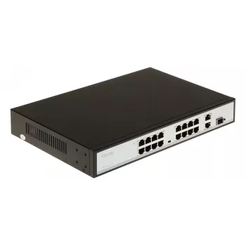 POE LANG TC-P3S019 16-Port PoE+ Gigabit Managed Switch mit 2 SFP Uplink, 250W, Rackmount