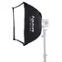 Amaran Light Box 45x45 – Quadratische Softbox mit Bowens Mount, Doppel-Diffusion, Stoffgitter, Tragetasche