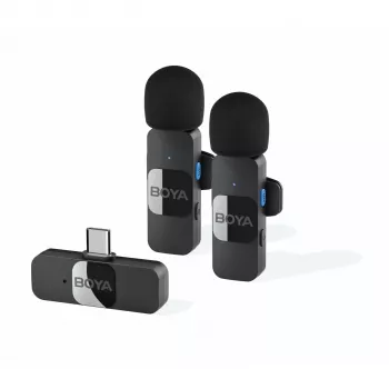 BOYA BY-V20 V2.0 Wireless Microphone System 2.4GHz - Black